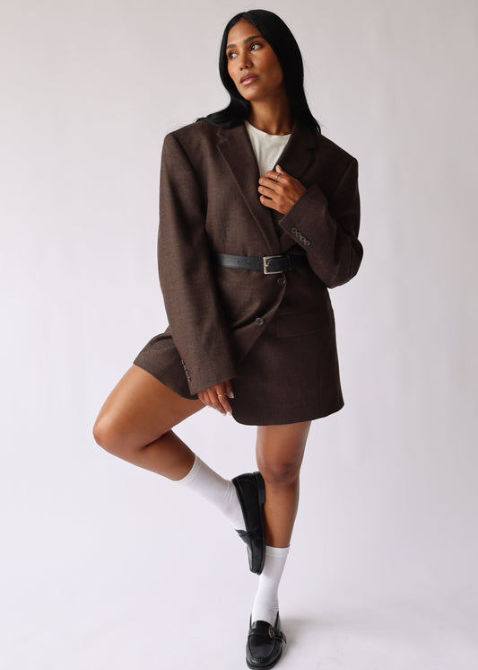 CHOCOLATE BLAZER