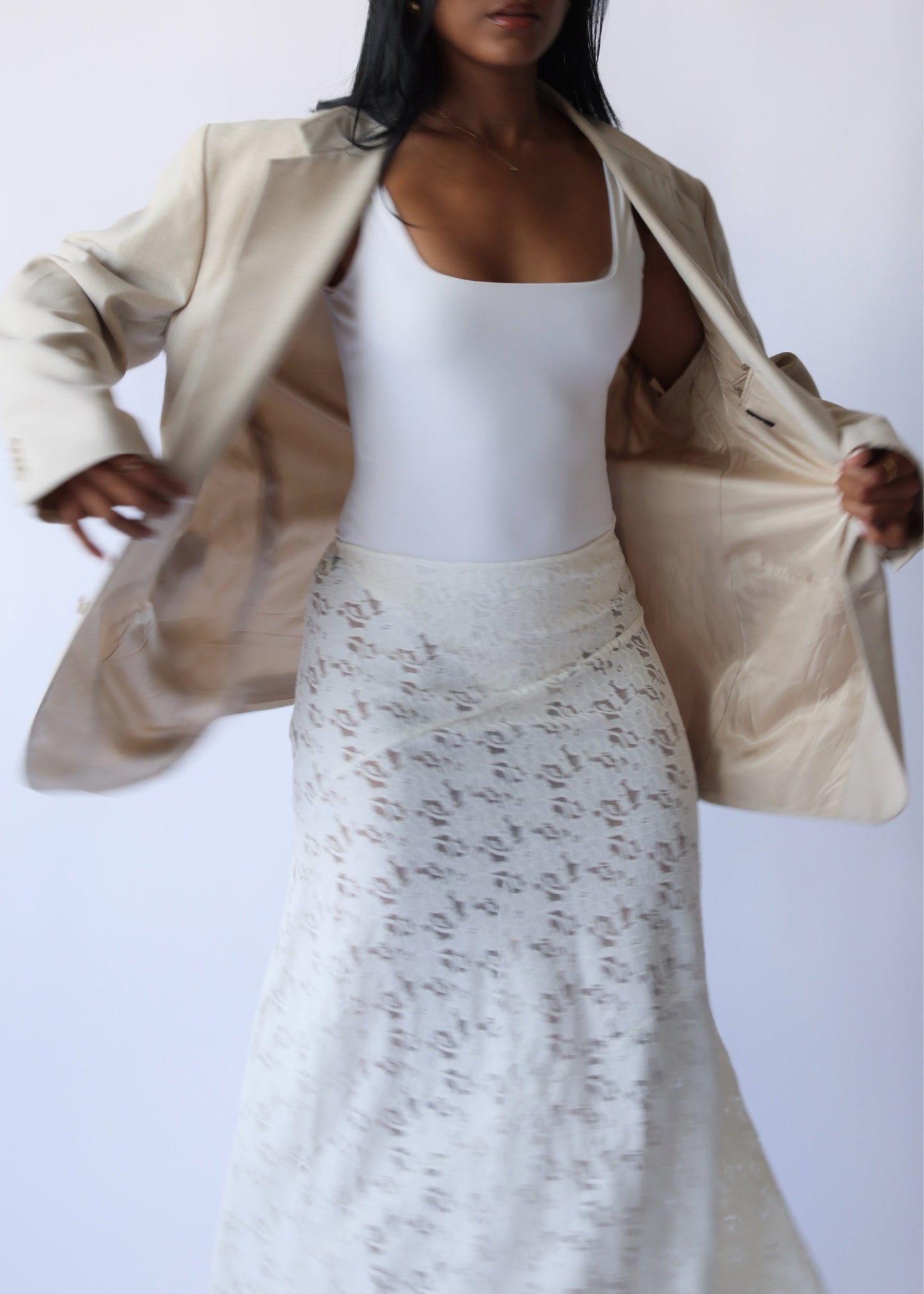 CREAM BLAZER