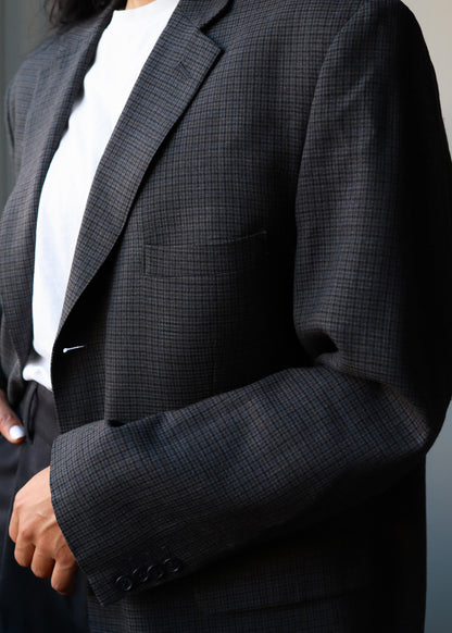 NEW - MARINE BLUE PATTERN BLAZER