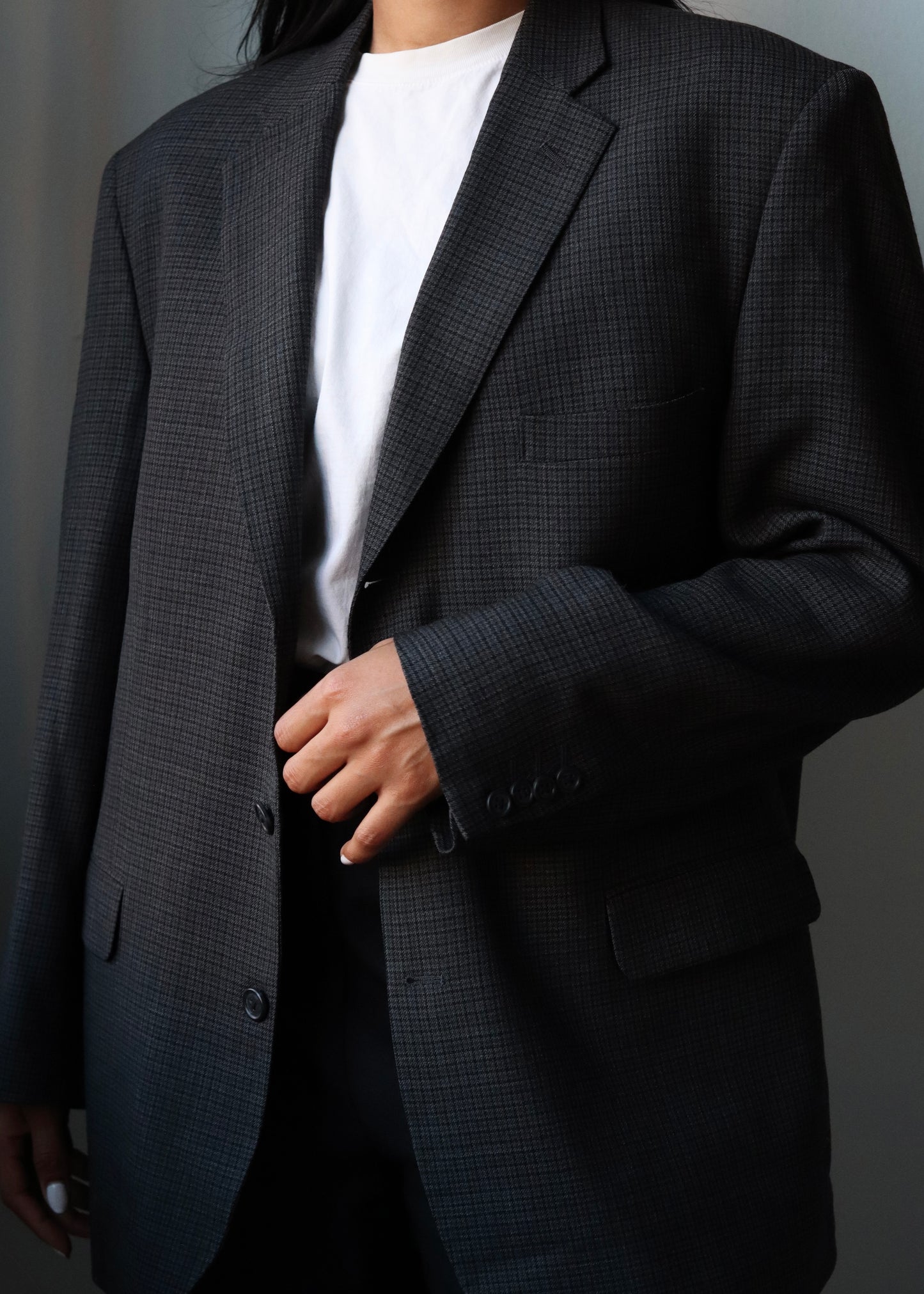 NEW - MARINE BLUE PATTERN BLAZER