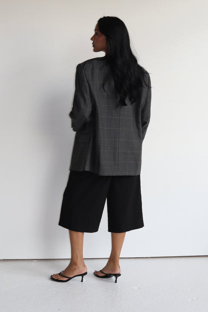 NEW - GRAY PLAID VINTAGE BLAZER