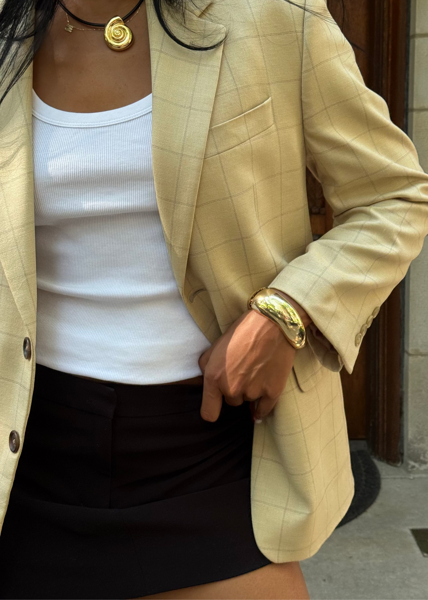 BUTTER YELLOW VINTAGE BLAZER