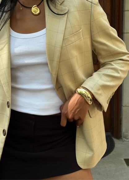 BUTTER YELLOW VINTAGE BLAZER