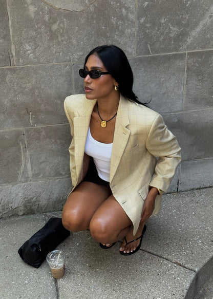 BUTTER YELLOW VINTAGE BLAZER