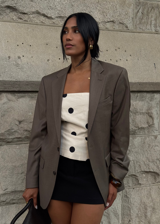 BROWN VINTAGE BLAZER