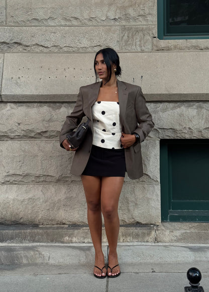 BROWN VINTAGE BLAZER