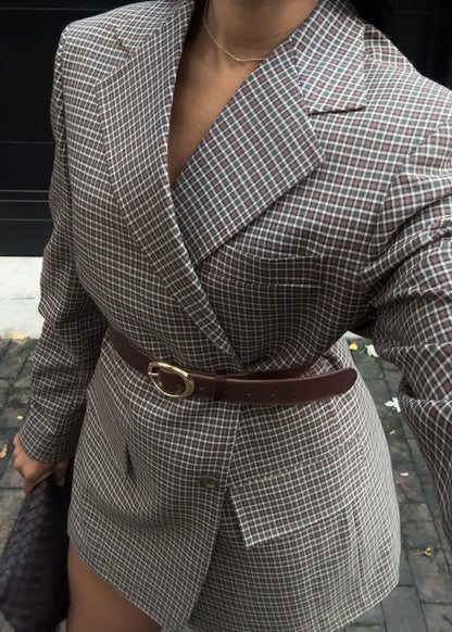 NEW - PLAID VINTAGE BLAZER